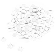 300pcs Mosaic Tiles Crystal Square Flat Back Tiles for Craft Project DIY Supplies